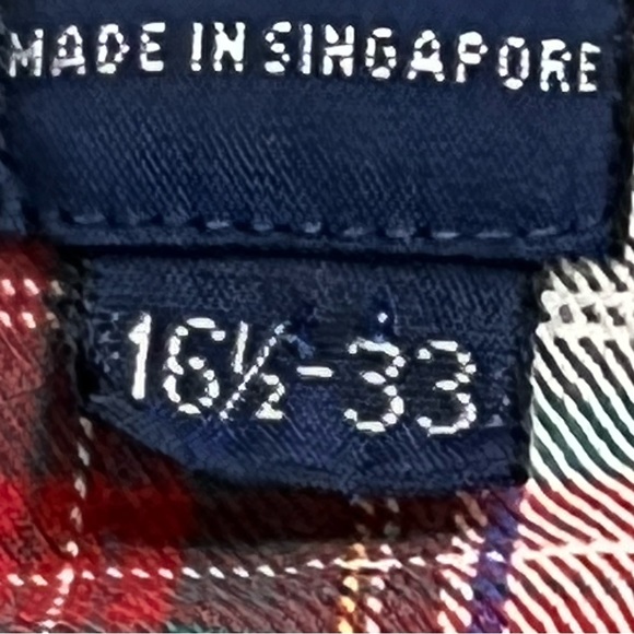 Polo by Ralph Lauren Men's 16.5-33 Plaid Shirt Button Up - Picture 5 of 10